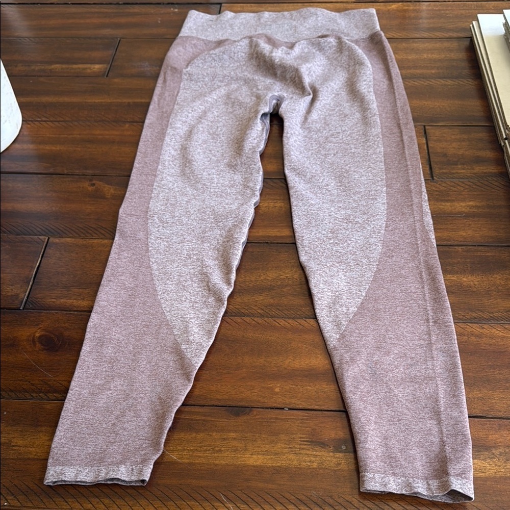 Pink Stylish Heathered Leggings - Picture 5 of 7